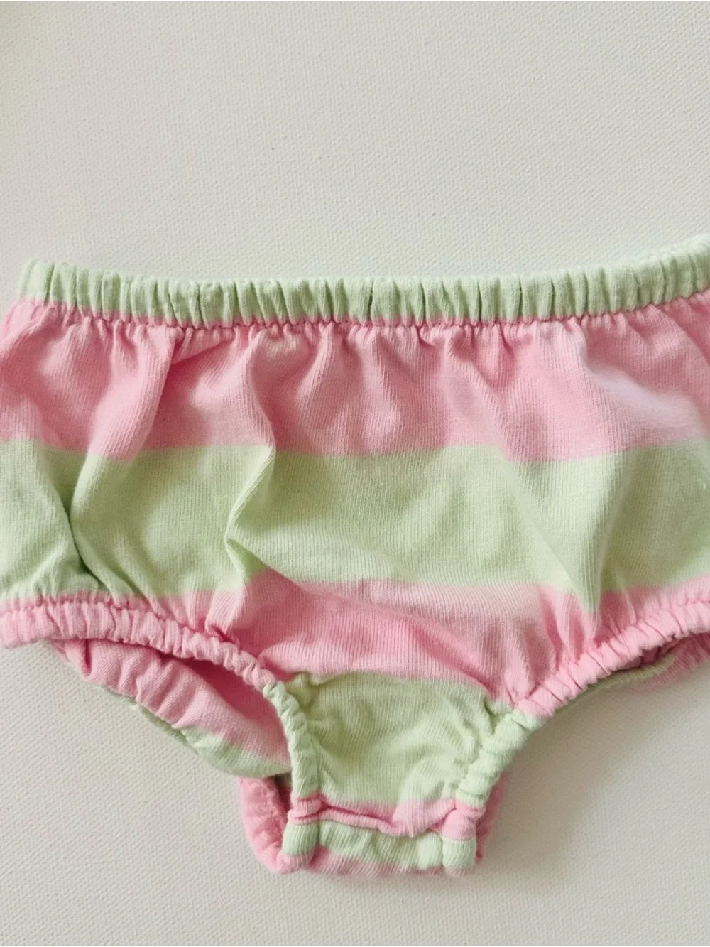 Ralph Lauren 3 Months Baby Girl Pink Green Striped Polo Dress Spring Summer